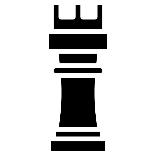 Chess Pieces Glyph Icon