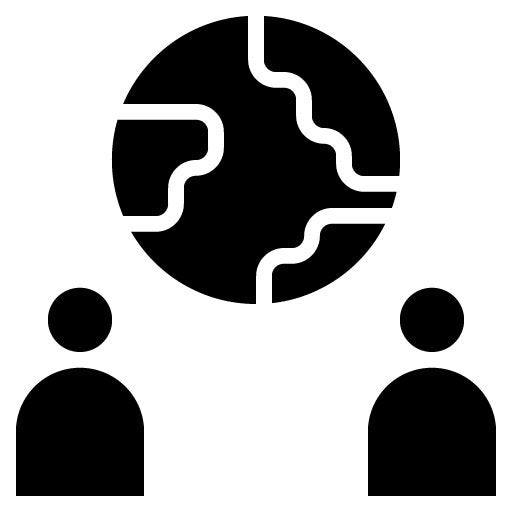 Cultural Exchange Glyph Icon