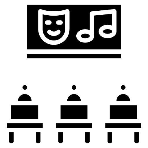 Entertainment Glyph Icon | Social Club