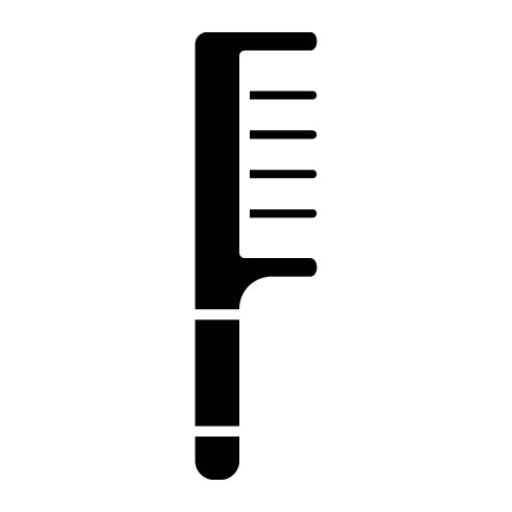 Comb Glyph Icon | Hair Salon