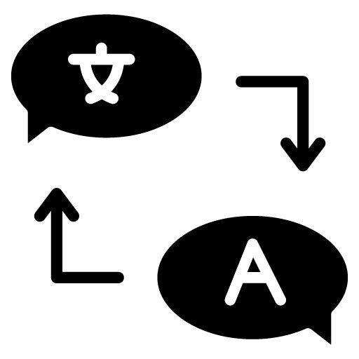 Language Exchange Glyph Icon