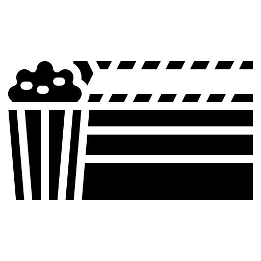 Movie Night Glyph Icon