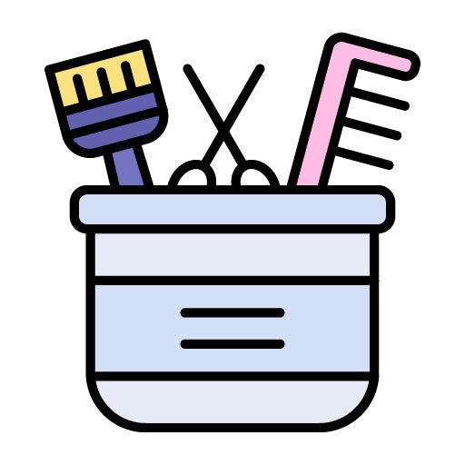 Hair Tools Filled Icon