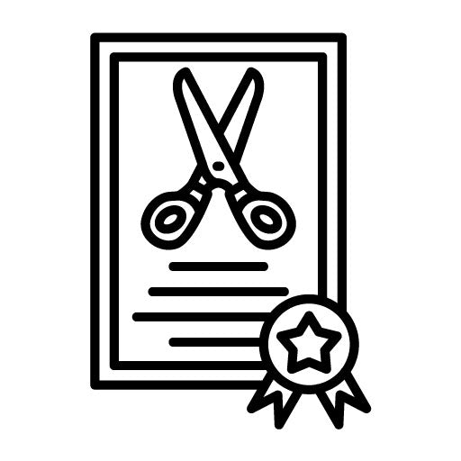 Certificate Icon | Hair Salon