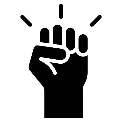 Solidarity Fist Glyph Icon