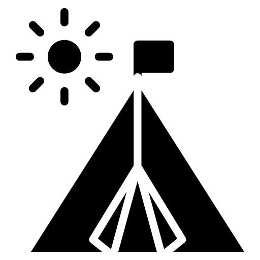 Youth Camp Glyph Icon