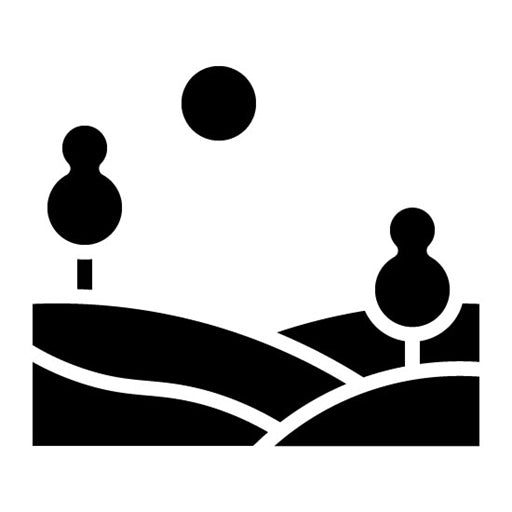 Land Glyph Icon