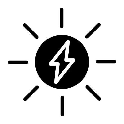 Solar Energy Glyph Icon | Natural Resources