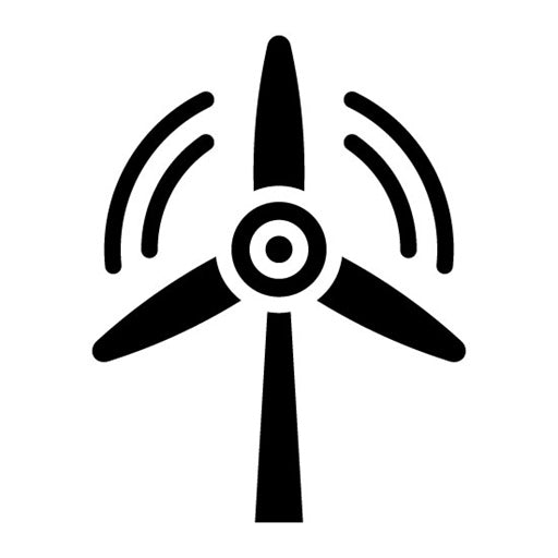 Wind Energy Glyph Icon | Natural Resources