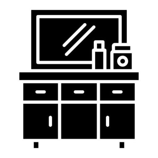 Table Glyph Icon | Hair Salon