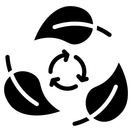 Sustainable Glyph Icon | Upcycling