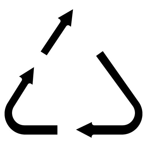 Upcycle Symbol Glyph Icon