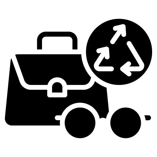 Upcycled Accessories Glyph Icon