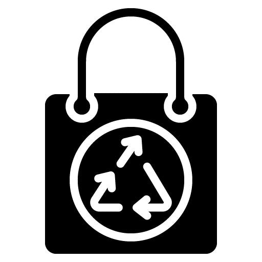 Upcycled Bags Glyph Icon