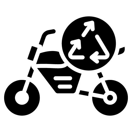 Upcycled Bike Glyph Icon