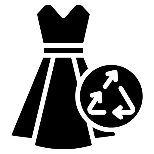Upcycled Fashion Glyph Icon