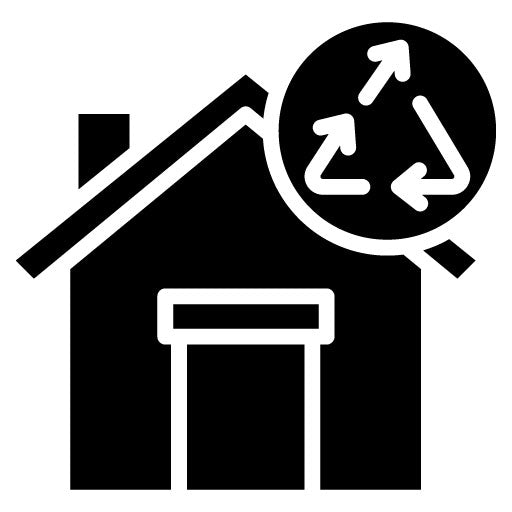 Upcycled Home Glyph Icon