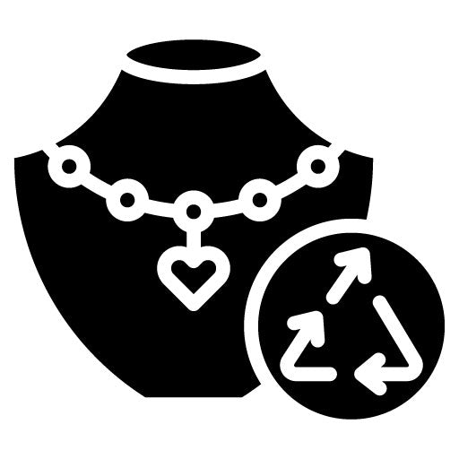 Upcycled Jewelry Glyph Icon