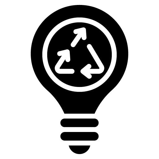 Upcycled Lighting Glyph Icon