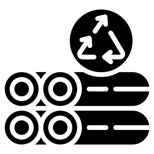 Upcycled Materials Glyph Icon