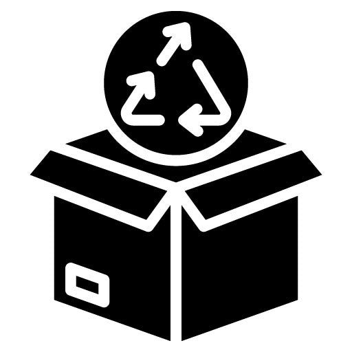 Upcycled Packaging Glyph Icon
