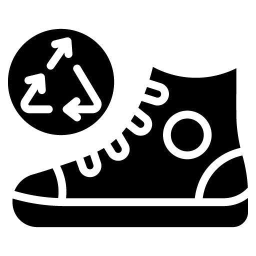 Upcycled Shoes Glyph Icon
