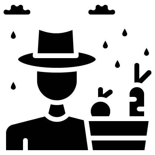 Monsoon Harvest Glyph Icon
