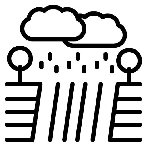 Monsoon Irrigation Icon