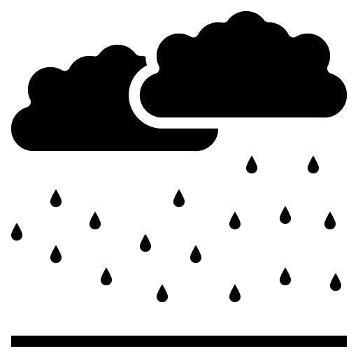 Monsoon Season Glyph Icon | Monsoon