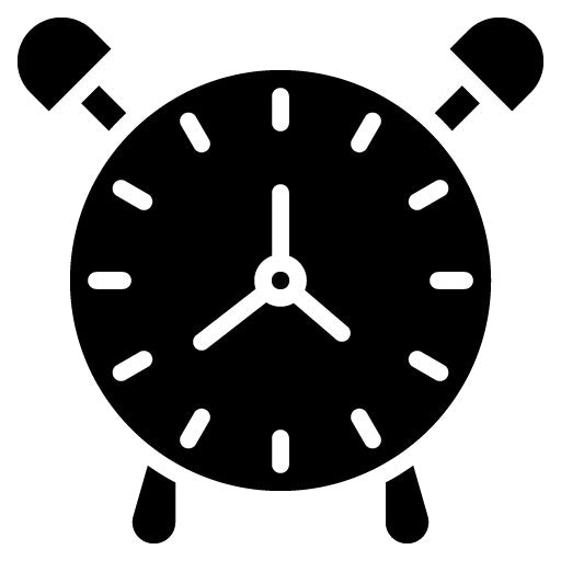 Alarm Clock Glyph Icon | Time to Sleep