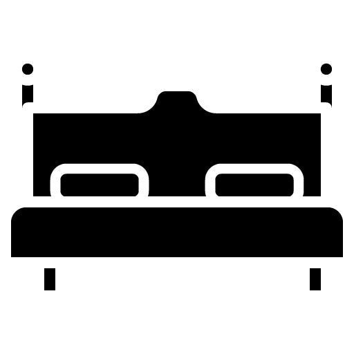 Bed Glyph Icon | Time to Sleep