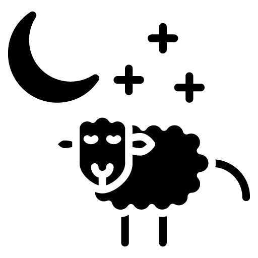Counting Sheep Glyph Icon