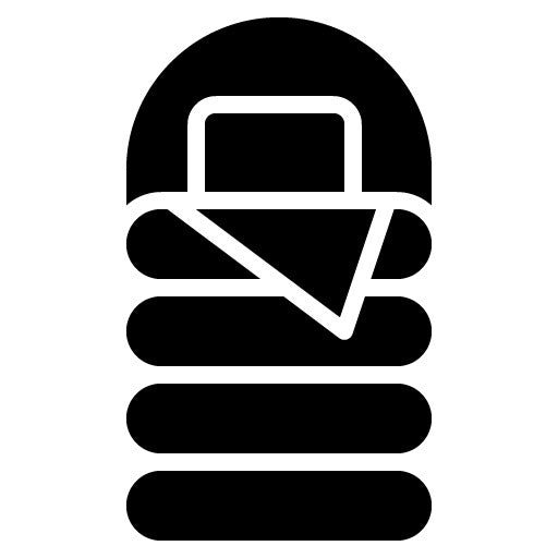 Sleeping Bag Glyph Icon | Time to Sleep
