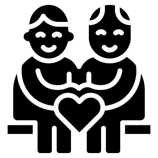 Affection Glyph Icon | Grandparents