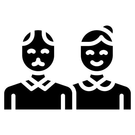 Grandparents Glyph Icon | Grandparents