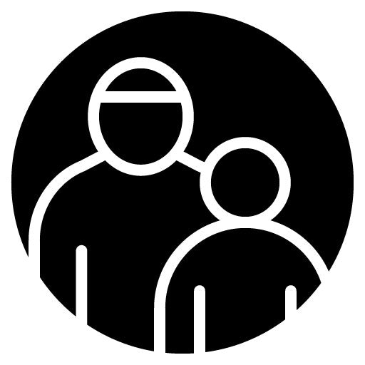Grandparents Guidance Glyph Icon