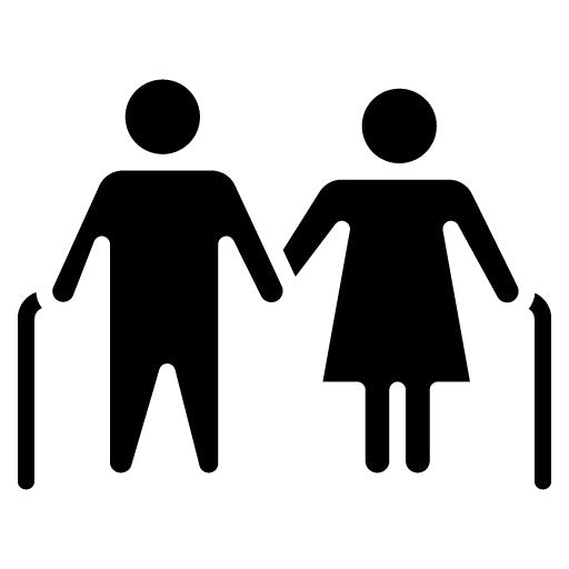 Grandparents Influence Glyph Icon