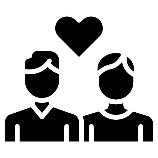 Grandparents Love Glyph Icon