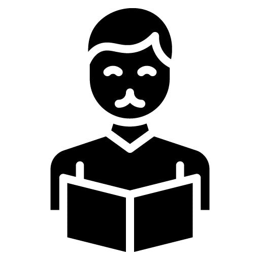 Grandparents Stories Glyph Icon
