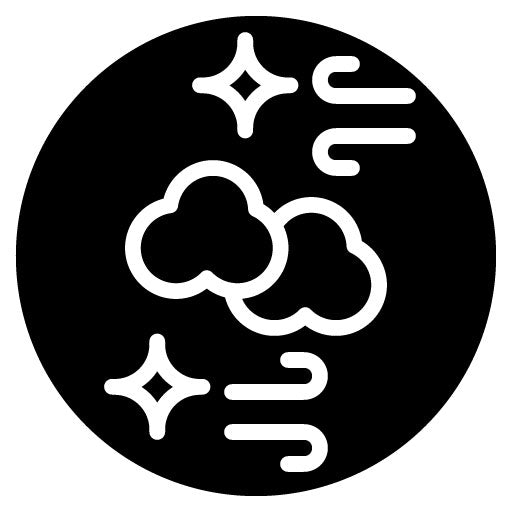 Clean Air Glyph Icon | Quit Smoking