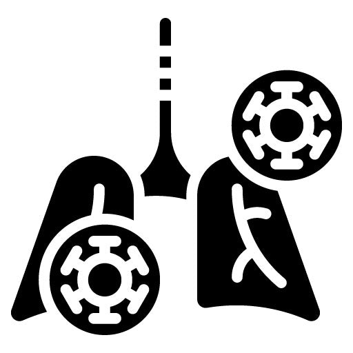 Lung Disease Glyph Icon