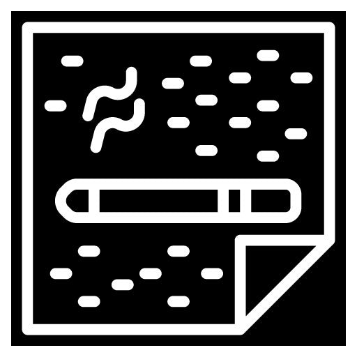 Nicotine Patch Glyph Icon