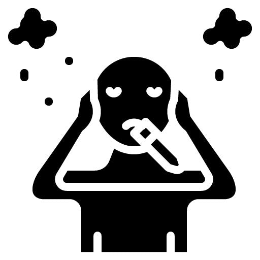 Nicotine Withdrawal Glyph Icon