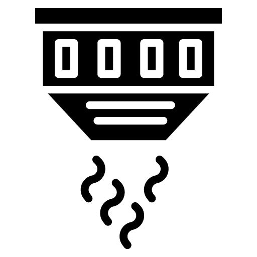 Smoke Detector Glyph Icon