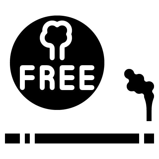 Smoke Free Glyph Icon