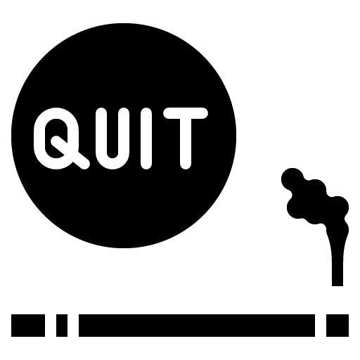 Smoking Cessation Program Glyph Icon