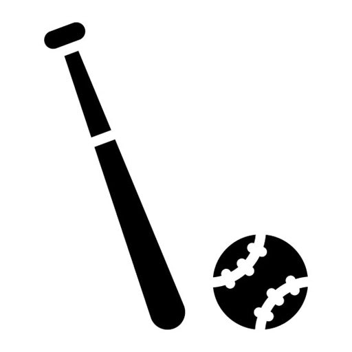 Baseball Glyph Icon | Recreations