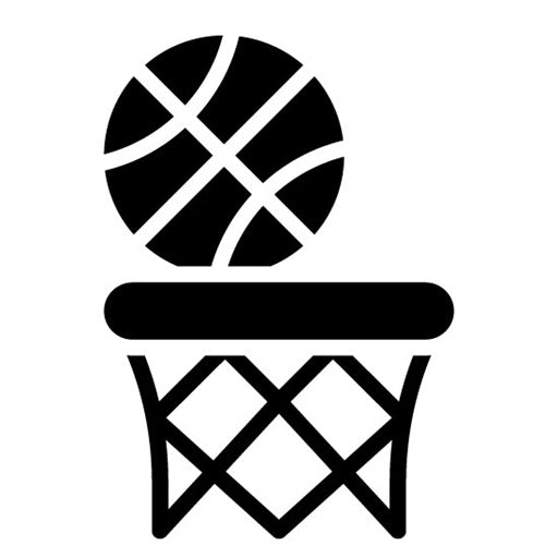 Basketball Glyph Icon | Recreations