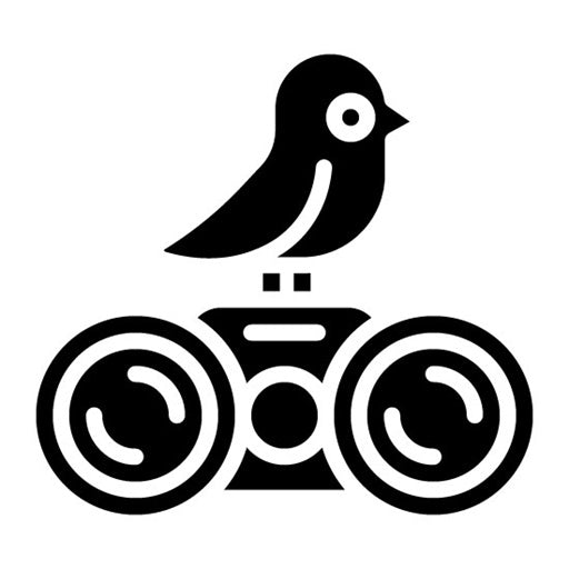 Bird Watching Glyph Icon