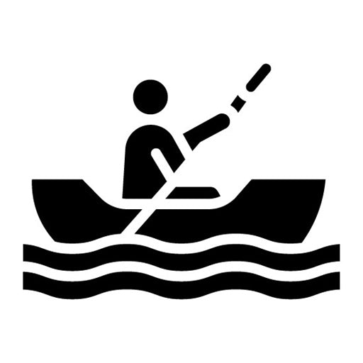 Kayaking Glyph Icon | Recreations